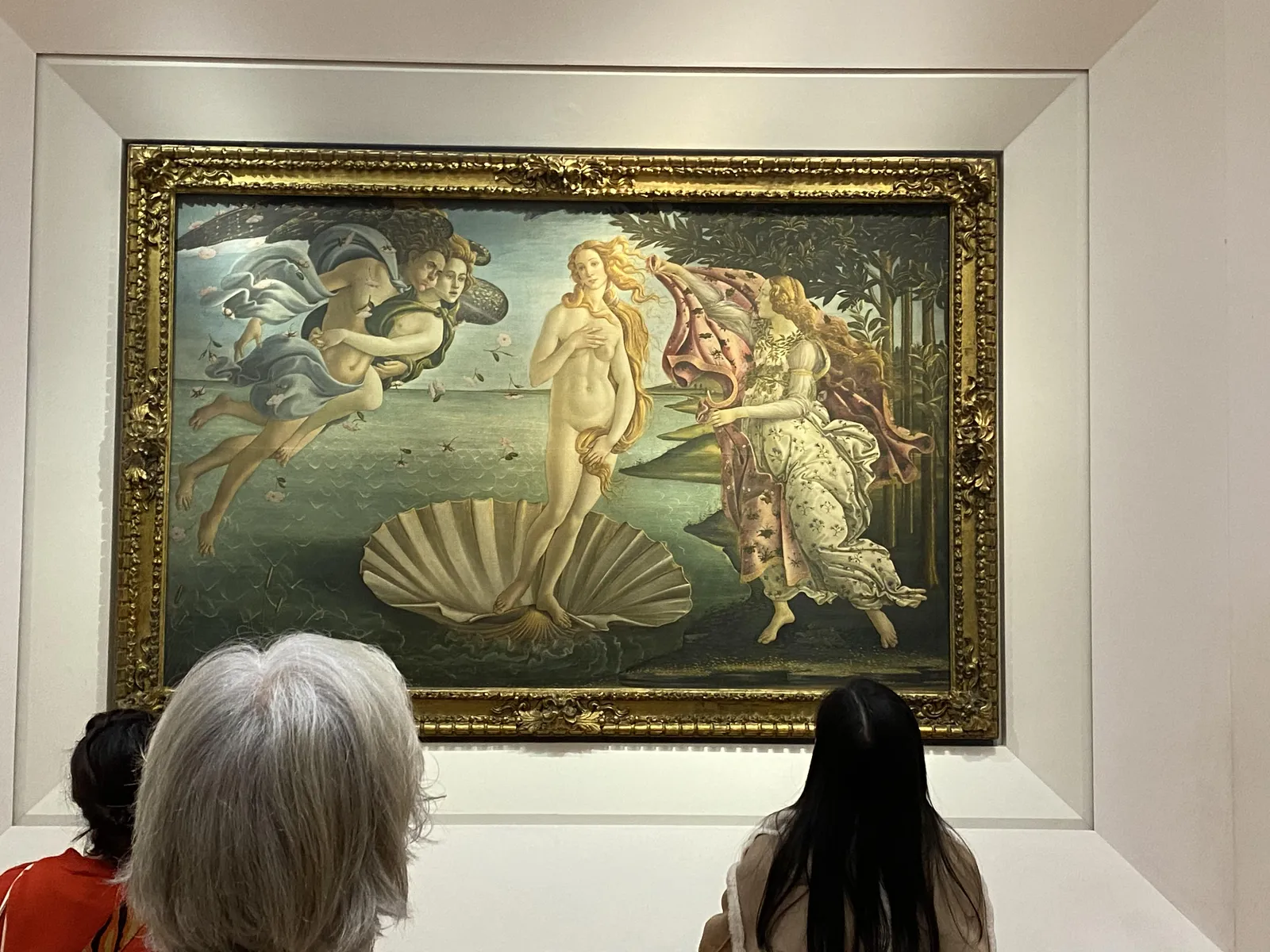 Caption: Botticelli, Birth of Venus, tempura, 1487