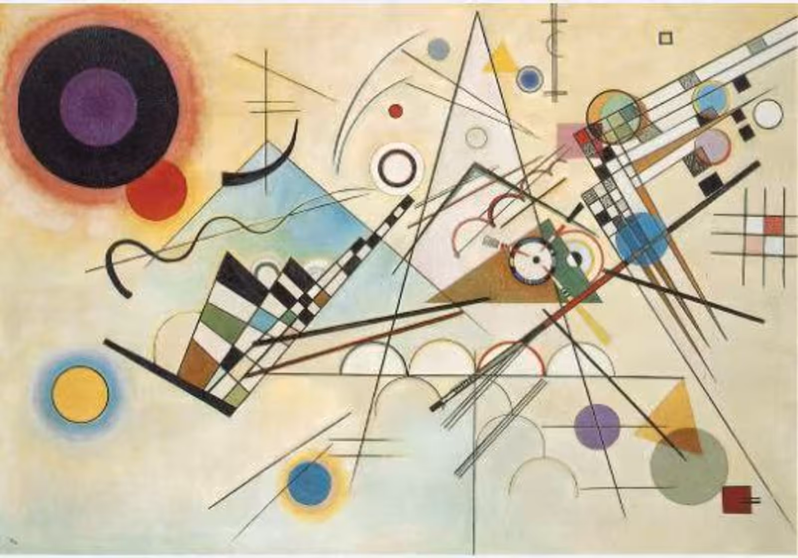 Wassily Kandinsky, Composition VIII, Oil on canvas, 140.0 × 201.0 cm, 1923