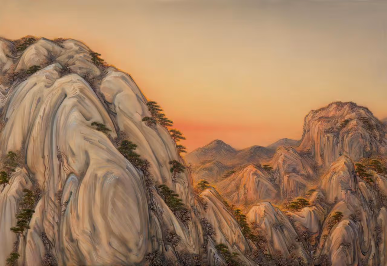 Warm Sun Baking the Mountain: Recent Paintings by Cao Jingping